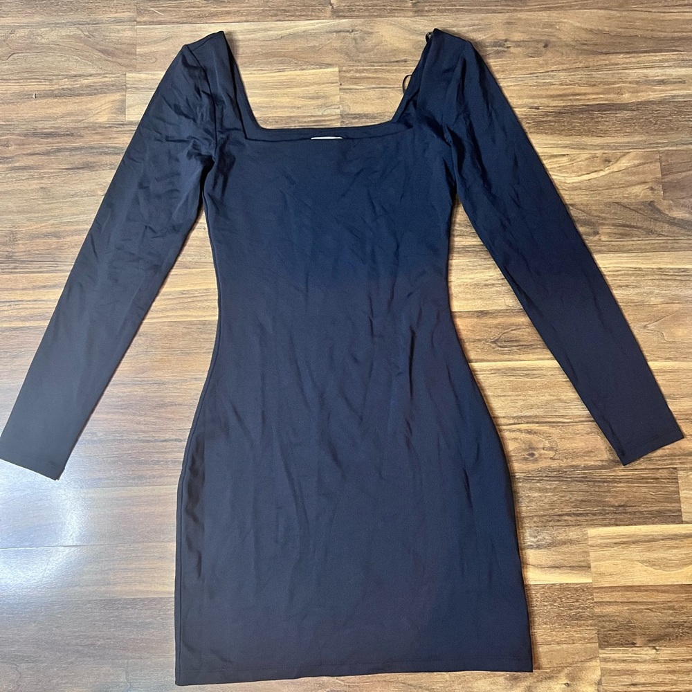 Aritzia Black Long Sleeve Dress